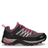 Rigel Low scarpa da trekking in pelle e tessuto grigio fuxia - Scarpe Trekking Donna | Boscaini Scarpe