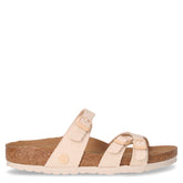 Franca Rivet Logo ciabatta vegana in tessuto uovo | Boscaini Scarpe