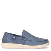 Mocassino sportivo in tessuto azzurro | Boscaini Scarpe