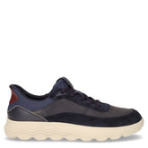 Spherica sneaker in tessuto e pelle navy avio - GEOX UOMO | Boscaini Scarpe