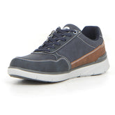 Sneaker con zip navy | Boscaini Scarpe