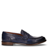 Mocassino in pelle blu - Mocassini Uomo | Boscaini Scarpe