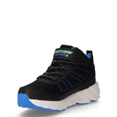 Elite Sport Tread sneaker in tessuto ed ecopelle bambino nero blu | Boscaini Scarpe
