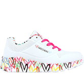 Uno lite lovely luv sneakers bambina white multi - Mid Season Sale Bambino | Boscaini Scarpe
