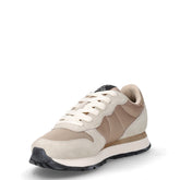 Ally New Bright sneaker in tessuto e pelle oro beige | Boscaini Scarpe