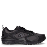 408 sneaker in tessuto e ecopelle nero grigio | Boscaini Scarpe