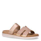 Ciabatta in ecopelle con strass platino | Boscaini Scarpe