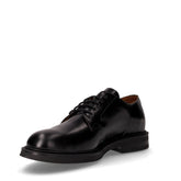 Stringata in pelle nero | Boscaini Scarpe