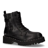 Anfibio in ecopelle e tessuto nero - Anfibi Donna | Boscaini Scarpe