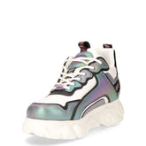 CLD Chai sneaker in ecopelle bianco nero arcobaleno | Boscaini Scarpe