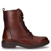 Anfibio in ecopelle con zip cognac - Anfibi Donna | Boscaini Scarpe