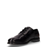Stringata in pelle nero | Boscaini Scarpe