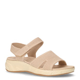 Sandalo in tessuto con strappo beige - TOO LIKE | Boscaini Scarpe