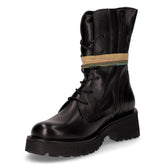 Stivaletto stringato in pelle nero | Boscaini Scarpe