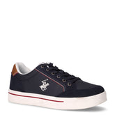 Lyncon Mix sneaker in tessuto blu | Boscaini Scarpe
