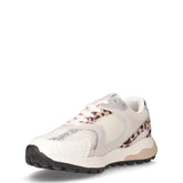 Sneaker in tessuto ed ecopelle animalier grigio | Boscaini Scarpe