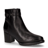 Tronchetto in pelle con zip nero - Tronchetti Donna | Boscaini Scarpe