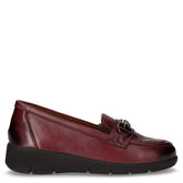 Mocassino in pelle con staffa bordò - Mocassini Donna | Boscaini Scarpe