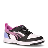 Rebound V6 Low sneaker in ecopelle bambina bianco nero rosa | Boscaini Scarpe