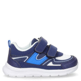 Getro sneaker in tessuto ed ecopelle blu bianco | Boscaini Scarpe