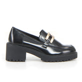 Mocassino con tacco black - Mid Season Sale | Boscaini Scarpe