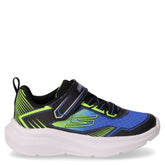 Microspec Velocity Grid Drift sneaker in tessuto ed ecopelle bambino blu lime | Boscaini Scarpe