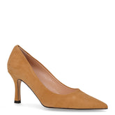 Décolleté a punta in pelle tabacco camoscio - Mid Season Sale Decollete Donna | Boscaini Scarpe