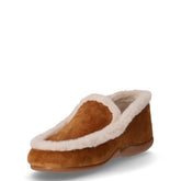 Pantofola chiusa in tessuto cammello | Boscaini Scarpe