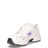 530 sneaker ragazza in pelle e tessuto bianco | Boscaini Scarpe